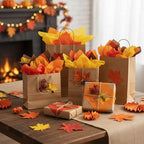 500 Sheets Orange Brown Tissue Paper 15x20 Inch for Thanksgiving Gift Bags - Image 5