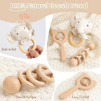 Elephant Baby Gift Set- 10 Piece Newborn Present Box with Essentials - Image 6