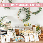 Ecation Boho Baby Shower Favors for Guest Macrame Keychain Bulk - Image 5