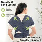 KeaBabies Baby Wrap Carrier, All in 1 Original Baby Carrier (Planets) - Image 5