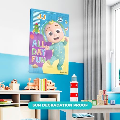 EGD JJ Cocomelon Picture Frame I Acrylic Art Decorations for Kids Bedroom I CoComelon Acrylic Frame I Wall Decor for Boy & Girl I Wooden Stand for Wall Support (Wide 16"x 24" Height) - Image 2