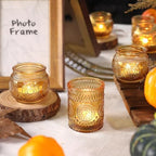 36 Pcs Amber Candle Holders - Vintage Candle Holder for Rustic/Boho Wedding Table centerpieces, Bridal Shower, Baby Shower Decoration - Image 6