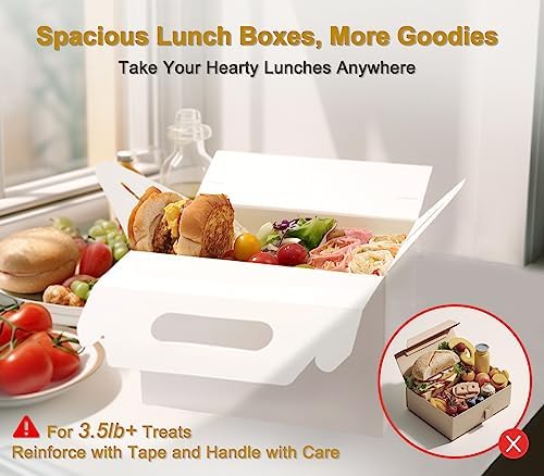 Happyhiram 40 Pack White Large Welcome Gable Boxes for Wedding, 9x6x6 Inch - Image 2