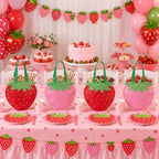 Tranqun 36 Pcs Strawberry Gift Bags with Handle Berry First Party Favors - Image 4