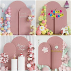 Wokceer Arch Backdrop Cover 7.2FT, 6FT Light Rose Arch Cover Stretchy - Image 4