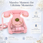 Audio Guest Book Wedding Phone and Audio Guest Book Sign (Pink) - Image 4