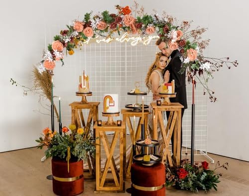 Lvydec 2 Pack Artificial Peony Flower Garland - 6ft Silk Peony Orange Flower Garland Arch Flower Vine for Wedding Party Table Decoration(Orange) - Image 3
