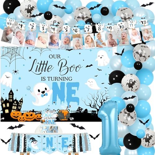 Halloween 1st Birthday Party Decorations for Boys 1st Birthday Party by partiqla