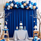 20x10ft Wrinkle Free Royal Blue Backdrop Curtain for Parties, Soft Wedding Blue Curtain Backdrop, Polyester Photo Backdrop Drapes for Birthday Party Baby Shower Photography Background - Image 2