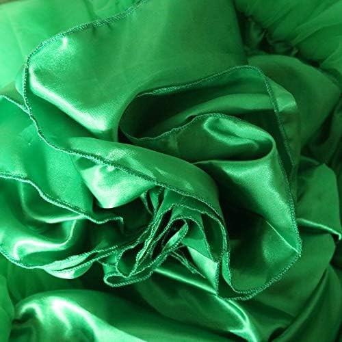 10ft Table Skirt Tulle Tutu Table Cloth with 15pcs String Lights for Rectangle or Round Table for Party,Wedding,Birthday Party&Home Decoration,Table Skirting (Green, 10ftX2.63ft) - Image 4