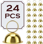 MorningRo 24 Pcs Table Number Stands, Metal Place Card Holders, Gold by MorningRo