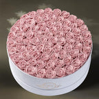 Prifroti 75 Preserved Roses in Suede Box – Luxury Rose Flower Arrangement, Preserved Flowers Gifts for Women, Wife or Mom – Birthday, Anniversary, Valentine’s Day, Mother's Day (Dusty Rose) - Image 6