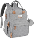 RUVALINO Baby Diaper Bag Backpack with Changing Pad, Waterproof, XL Gray by RUVALINO