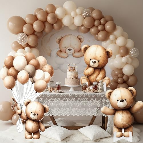 3 Pcs Bear Baby Shower Birthday Decorations Bear Gender Reveal Sign Large Cutouts 1st Birthday Party Centerpieces for Baby Shower Party Supplies Photo Booth Props Backdrops Decor - Image 4