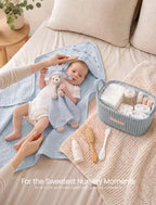lulumoon Baby Shower Gifts for Boys - 11-Piece Newborn Essential Basket Set - Image 4