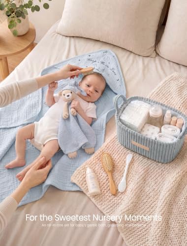 lulumoon Baby Shower Gifts for Boys - 11-Piece Newborn Essential Basket Set - Image 4