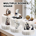 4 Pcs Buffet Risers - Foldable Paper Risers Display Stands, White - Image 6