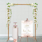 6.6ftx4.9ft Backdrop Stand, Portable Pipe and Drape Backdrop Stand for Parties Silver Wedding Garden Balloon Arch Frame for Wedding Birthday Parties Banquets Background Decor (6.6x 4.9ft) - Image 5