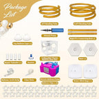 Balloon Arch Kit with Pump 8.2FT/5FT Gold Half Arch Balloon Stand for Party - Image 4