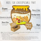 Personalized Bee Baby Shower Guest Book Alternative - Wooden Drop Box - Image 6