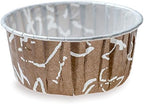 Restaurantware-Panificio 5 Ounce Baking Cups, 200 Pleated Cupcake Liners - Oven-Ready, Freezable, Brown And White Paper Muffin Cases, Disposable, Chocolate Wisp, For Wedding Parties, Baby Showers - Image 2