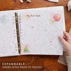 Keepsake Baby Memory Book with Keepsake Box Girl Boy - Timeless Leather-Bound Baby Milestone Book | Baby Book Keepsake and Baby Photo Memory Box to Record Baby Shower to Age 5 - Beautiful Gift - Image 4