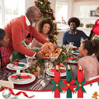 30 Set Christmas Pre Rolled Cutlery Napkins, Red and Green - Image 6