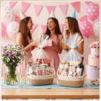 Novabright 6 Pack Small Woven Gift Baskets with Gift Bags Ribbons - Image 5