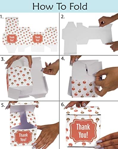 Paper Box - Mini Favor Box For Baby Shower 4x4x4 Inches Paper Gift Boxes, Candy Paper Box For Party Favors, Baby Shower Fox,Boy/Girl Theme- Pack Of 20-a - Image 6