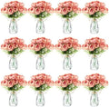 Zeyune 37 Pcs Silk Peonies with Vases Fake Flowers,Coffee,Perfume by Zeyune