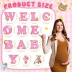 Chumia 13 Pcs Welcome Baby Yard Signs Baby Shower Yard Sign with Stakes, 15 Inch Tall Girl Boy Lawn Sign Gender Reveal Outdoor Decoration Welcome Newborn Announcement for Party Decorations(Pink) - Image 2