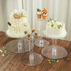 Efavormart Lovely 4 Tier XL Acrylic Crystal Glass Clear Cake Dessert Decorating Stand for Birthday Xmas Party Wedding by efavormart