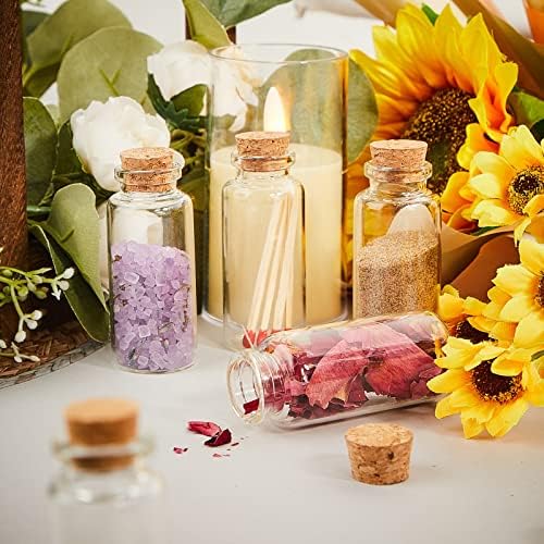 Patelai 72 Pcs Small Glass Jars with Cork Lids, Mini Bottles,30ml/1oz - Image 6