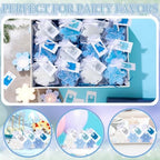 Treela 24 Sets Snowflake Candles Scented Party Favors Blue Gradient Winter - Image 5