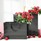 PACKHOME 6 Extra Large Black Gift Bags with Handles 17.5x6x16in - Image 3