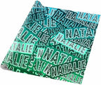 AOFUN Custom Wrapping Paper Christmas Wrapping Paper Thick Cute Birthday Wrapping Paper Personalized Wrapping Paper with Name/Text 3 Rolls 58" x 23" - Image 5