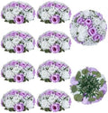 BLOSMON Fake Flowers Ball Wedding Centerpieces, 10 Pcs, Rose & Babys Breath by Blosmon