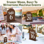 Wedding Table Numbers 1-20, Wood Table Numbers For Wedding Reception 1-20 - Image 5