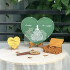 Wooden Heart Drop Box Guest Book Alternative, Butterfly Sign-in Wedding - Image 2