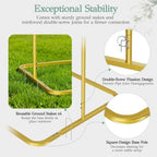 EMART Wedding Welcome Sign Stand 68'' Gold Adjustable Easel Display Stand - Image 4