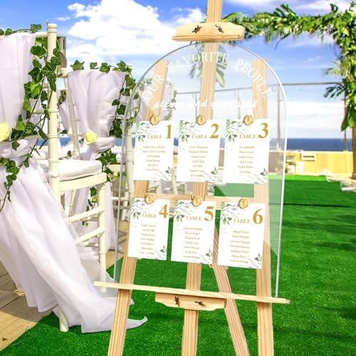 Yousoontic Wedding Seating Chart Board Display 24x18 Clear Welcome Sign - Image 6