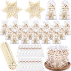 Leelosp 20 Set Snowflake Soaps Christmas Baby Shower Favors for Guests by Leelosp