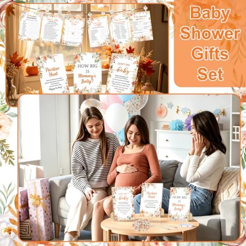 476 Pcs Little Pumpkin Baby Shower Games Fall Baby Shower Decorations - Image 4