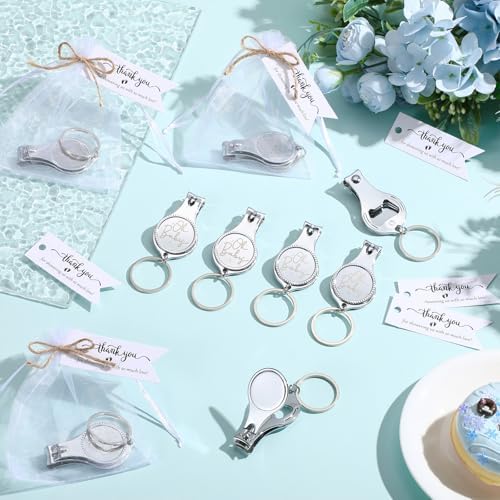 Vesici 50 Sets Baby Shower Nail Clipper Party Favors for Guests, Oh Baby - Image 3