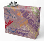 AOFUN Personalized Wrapping Paper for Boys, Men, and Babies Wrap Custom Text - 5 Rolls 58" x 23" by Unknown