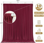 50x10FT Backdrop Curtains with Rod Pockets - Wrinkle Free Photo Stage Backdrop 10 Panels Curtains Drapes for Photography Wedding Party Baby Shower Decorations (Burgundy) - Image 6