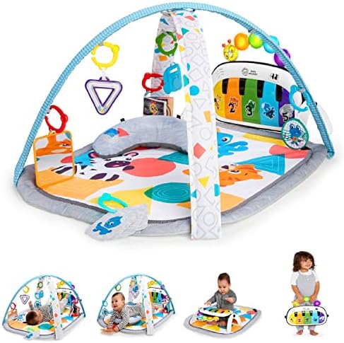 Baby Einstein 4-in-1 Kickin' Tunes Music and Language Play Gym and Piano Tummy Time Activity Mat by BabyEinstein