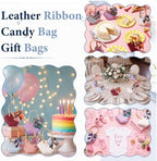 Kacctyen 30pcs Small Purse Gift Bag PU Leather Purse Party Favors, 5 Colors - Image 5