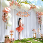 White Backdrop Curtain 10x10ft - Wrinkle Free Polyester Photo Curtain Backdrop Wedding Back Drop Fabric Drapes for Party Decorations Background for Photography - Image 7