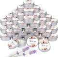 MTLEE 50 Pcs Wedding Candles Gift Favors for Guests 1 Oz, Dahlia Flowers by MTLEE